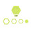Hexagon Quilting Template for Sewing & Patchwork – Acrylic Ruler, Compatible with Standard Sewing Tools 2
