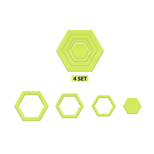 Hexagon Quilting Template for Sewing & Patchwork – Acrylic Ruler, Compatible with Standard Sewing Tools 1