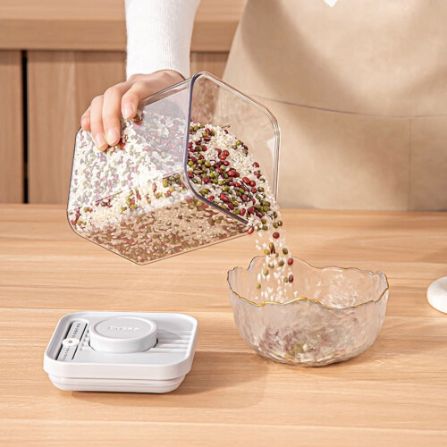 Lufttette popmatbeholdere BPA-frie, stablebare, 4-pakning 2