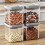 Lufttette popmatbeholdere BPA-frie, stablebare, 4-pakning 6