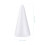 Small Craft Cones Polystyrene White Foam 12Pcs 5.7x2.8x2.8in 2
