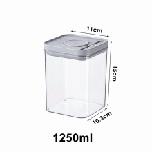 Lufttette popmatbeholdere BPA-frie, stablebare, 4-pakning