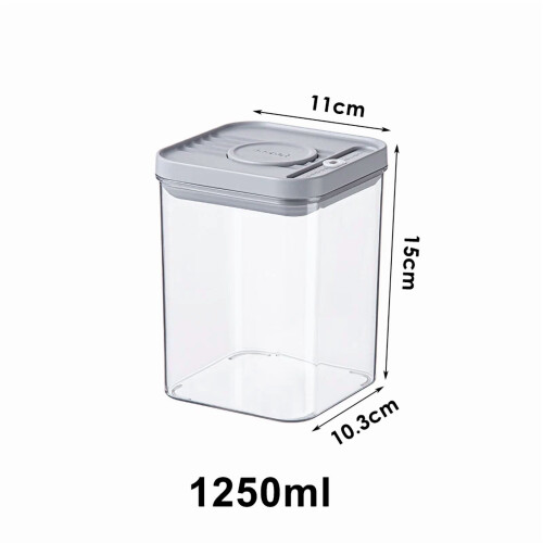 Lufttette popmatbeholdere BPA-frie, stablebare, 4-pakning