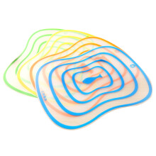 HomeLife 4Pcs chopping blocks Frosted Non-slip Plastic Transparent Cutting Boards Breadboard for Kitchen