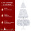 7ft White Artificial Christmas Tree with Metal Stand 4