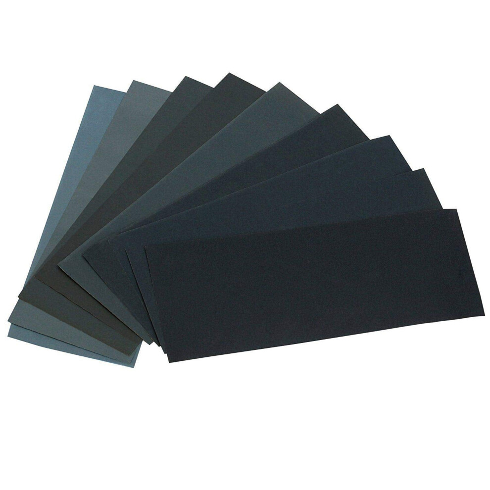 24Pcs Sandpaper Variety Pack Â 12 Grits (120-3000), Wet/Dry For Wood & Metal, Compatible With Standard Sanders 9152228173996