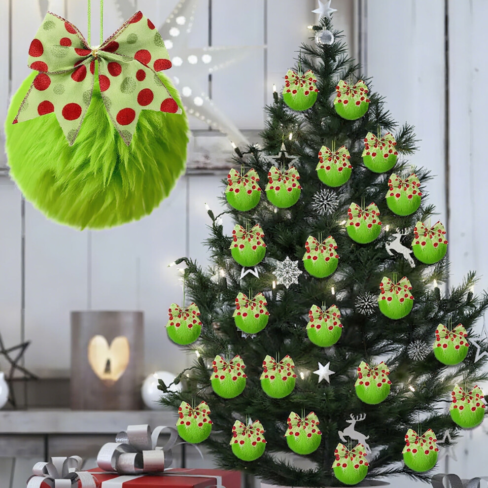 Grüne Polyester-Weihnachtskugel