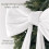 White Velvet Christmas Bow 6FT for Tree Topper 3
