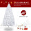 7ft White Artificial Christmas Tree with Metal Stand 2