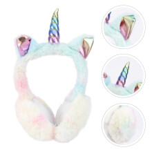 1Pcs Earmuff for Winter Plush Unicorn Shape for Girls