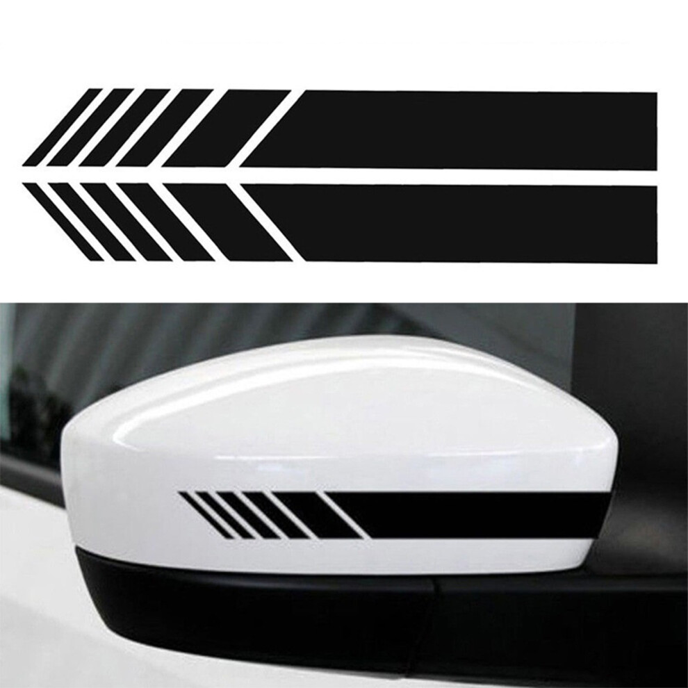 Stripe Graphic Pet Reflective Car Rear View Mirror Stickers | Compatible With Car/Truck/Suv 9152228175037
