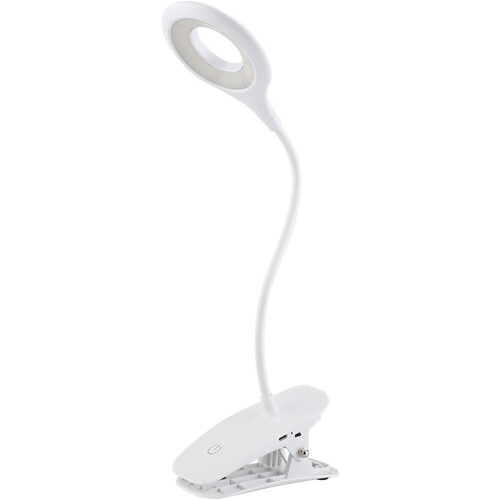 Luminária de mesa LED regulável com haste flexível de 360