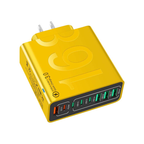 TeashCHAT 8-Port Fast Charging USB Hub 4 USB-C + 4 USB-A,Home Decor Collection 2