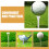 Houten golftees, multi-set, 50 stuks. 2