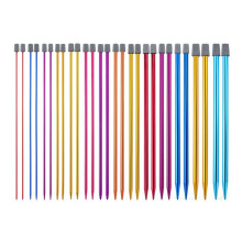14PCS Stainless Steel Knitting Needles Set Pointed Needles Knitting Crochet Supplies for Beginners Handmade(2-10mm) 35cm