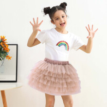 Mini Tutu Hame Taaperoille Tytöille Söpö Juhlatanssi Yksivärinen Verkkolangasta Tylli Prinsessamekko Hame, Khaki