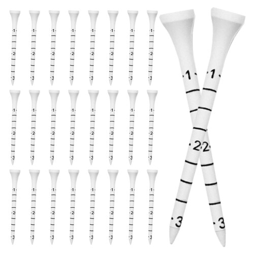 Houten golftees, multi-set, 50 stuks. 2