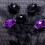 Black Artificial Silk Roses with Eyeballs – 10 pcs, 39 cm 3