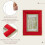 Red Velvet Photo Frame Gold Edge 4x6 2pcs 2
