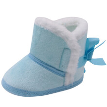 Ediodpoh Winterstiefel für Babys und Kleinkinder, rutschfest, warm, blau, Größe 14