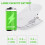 Luminária de mesa LED regulável com haste flexível de 360 3