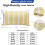 Conjunto de 2 capas de almofada de linho com bolinhas pretas, 45x45 cm (18x18 polegadas). 5