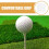 Houten golftees, multi-set, 50 stuks. 5