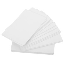 OUNONA20ks Prázdné PVC karty Bílé tisknutelné plastové PVC karty Tisk identifikačních karet Id karty s odznaky Vizitky Prázdné pro