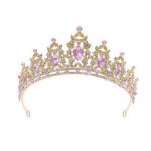 Kristály tiara korona nőknek és lányoknak – menyasszonyi, szalagavató, születésnapi parti fejdísz, kompatibilis az esküvői eseményekkel