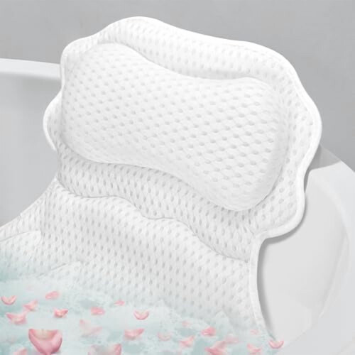 Ergonomisk badepude med 6 sugekopper og krog