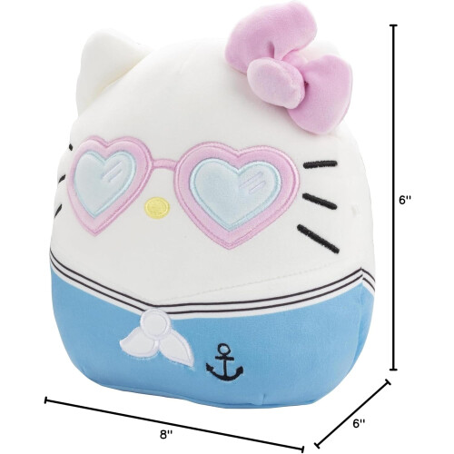 8" Hello Kitty Γυαλιά σε σχήμα καρδιάς για τον Άγιο Βαλεντίνο – Επίσημο Jazwares, μαλακό και 2