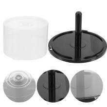 2 stuks cd-opbergdoos - Geschikt voor 50 schijven, draagbare dvd-hoes (zwart)