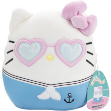 8 Zoll großes Hello Kitty Plüschtier mit Herzbrille zum Valentinstag – Offizielles Jazwares-Produkt, weiches und kuscheliges Sanrio-Plüschtier
