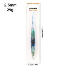Epoxy Floral Handle Crochet Hook Set With Solid Aluminum Hook Non Slip Grip For Beginners And Experts Ideal For Wool Acrylic Yarn