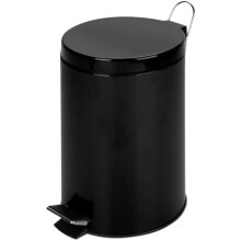 TRS-05170 step trash can black 12-liter