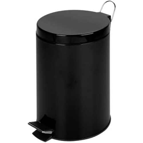 TRS-05170 step trash can black 12-liter