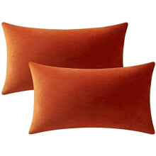 Μαξιλαροθήκες οσφυϊκής χώρας Burnt Orange, συσκευασία των 2 τεμαχίων, 12x20 ίντσες