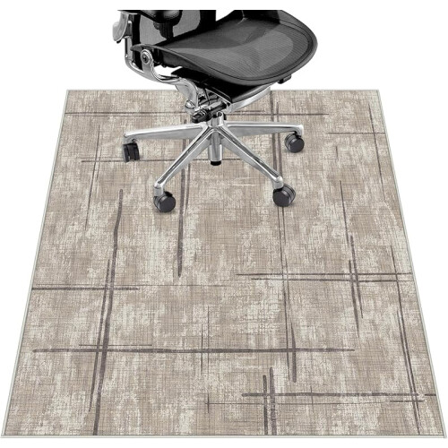 Tapete para cadeira de escritório resistente, 48x60 polegadas, para pisos de madeira e outros materiais.