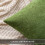 Μαξιλαροθήκη σενίλ σε χρώμα Moss Green 18x18 ιντσών 3