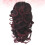 Dark Red Synthetic Ponytail Extension with Flat Claw Clip 1