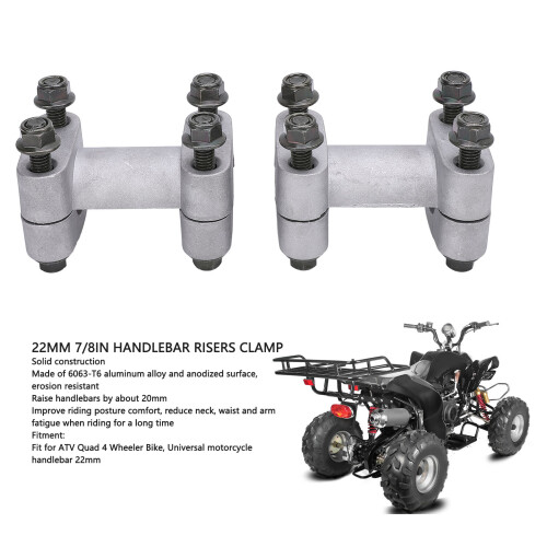 7/8in Lenker-Riser Adapter Motorrad ATV 2