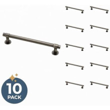 Francisco cabinet handles vintage silver 10-pack 5-1/16
