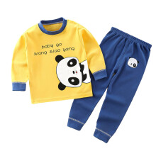 Pyjamasset för småbarn med tecknat tryck, långärmad, 3M-5T