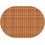 Fall Tablecloth Oval 60x84 inch Checkered 3