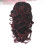 Dark Red Synthetic Ponytail Extension with Flat Claw Clip 3