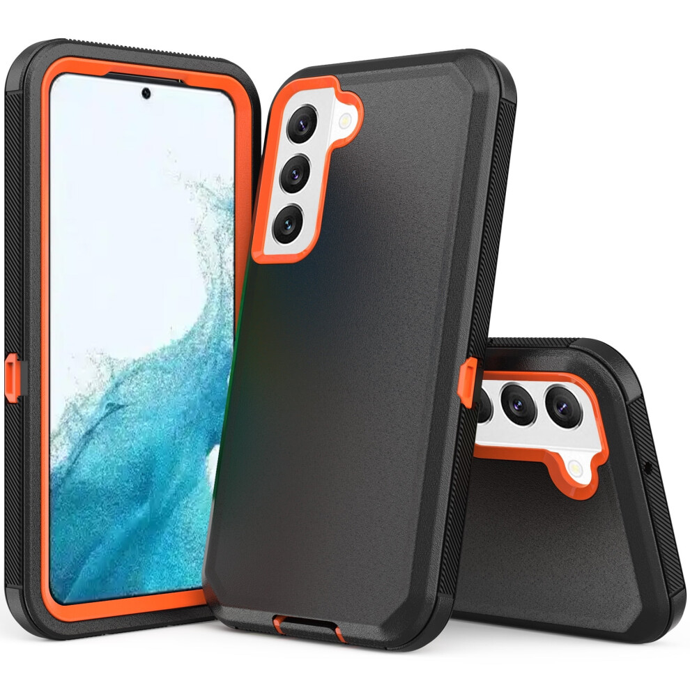 Xhy Rugged 3-In-1 Protective Case For Samsung Galaxy S22 & S22 5G Â Compatible With Samsung S22 Pink 9170372901203