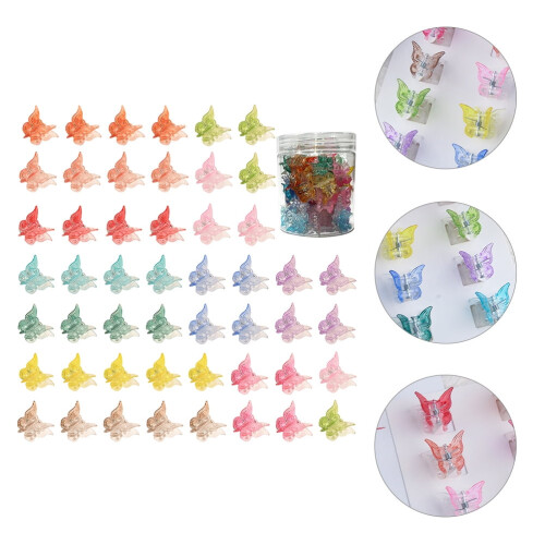 Mini pinces à cheveux papillon – 50 pièces