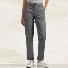 Calça Cargo Feminina Relaxada - Tamanhos P-5XG, Calça Básica de Trabalho com Pernas Largas, Fecho de Botão e Bolsos | Calça Casual Elástica