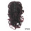 Dark Red Synthetic Ponytail Extension with Flat Claw Clip 5