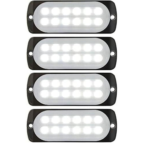 Φώτα LED αυτοκινήτου, συσκευασία 4 φώτων LED επιφανειακής στήριξης έκτακτης ανάγκης,